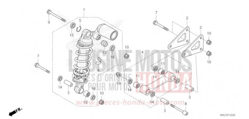 REAR CUSHION CBR600R3R de 2024